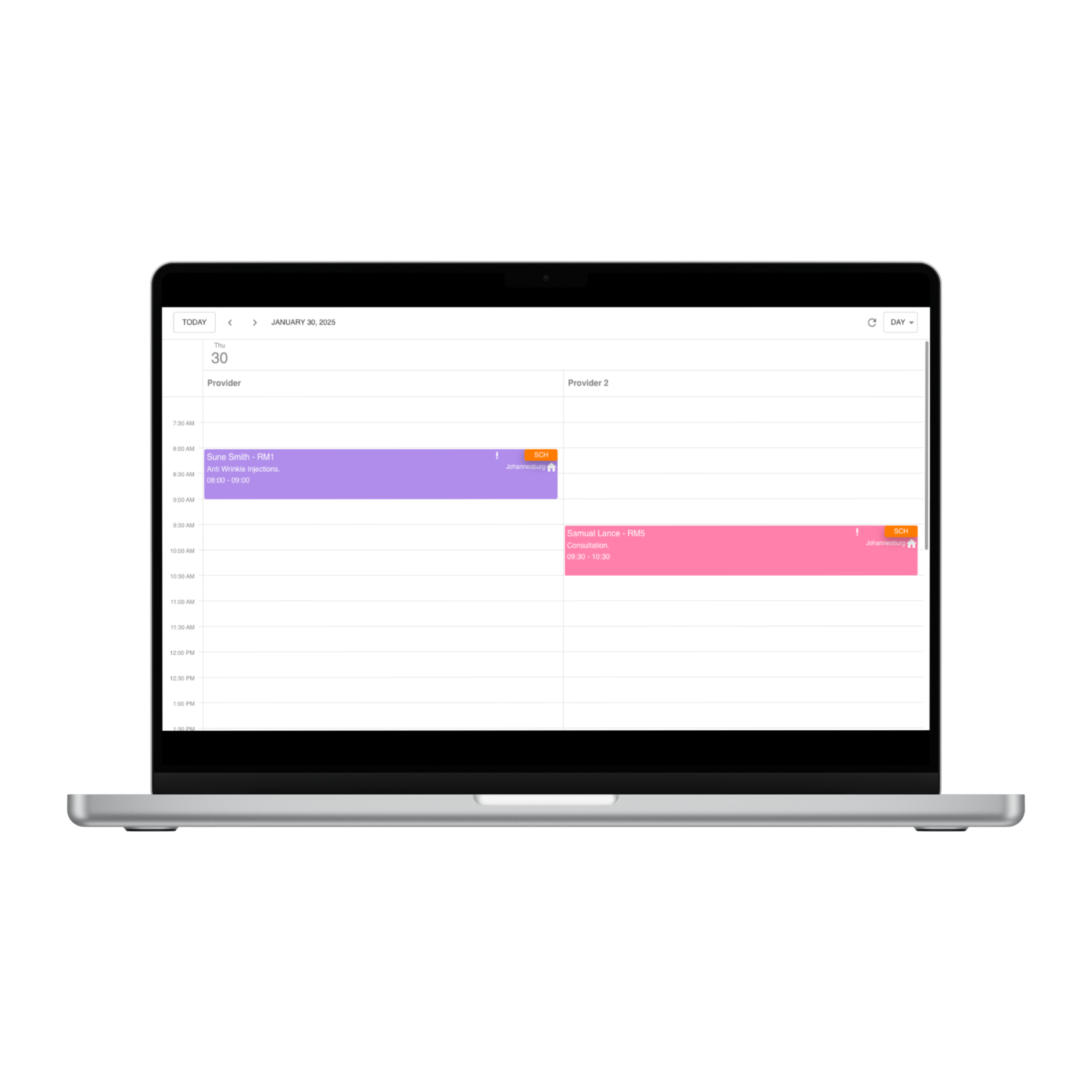 Laptop-calender