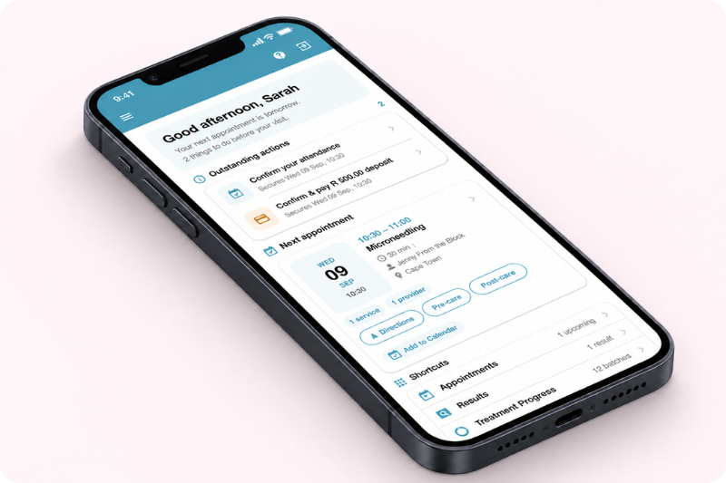 myHealthAccess portal on mobile